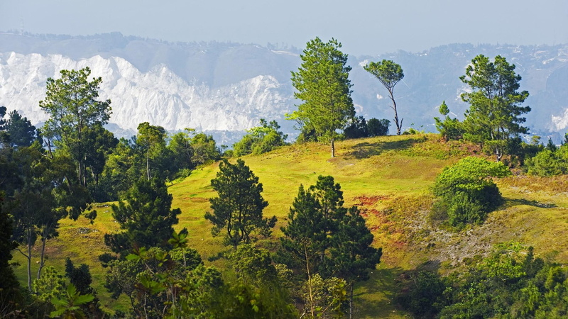 mountains, port, trees, haiti, prince, nature and landscapes, 1080P, cliffs, hiil