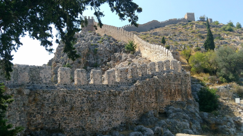 the walls of the castle, archaeology, ancient civilization, outdoors, history, wall, plant, old, ruined, 4K, on, tourism, old ruin, stone wall, day, no people