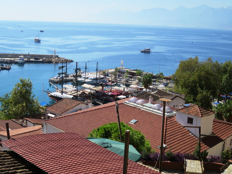 turkey, high angle view, plant, built structure, antalya, no people, townscape, building, building exterior, roof, mode of transportation, tree, transportation
