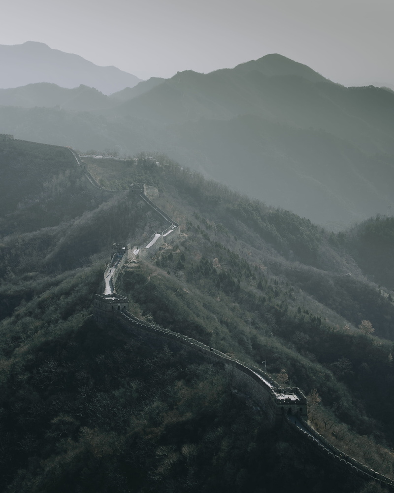 high angle view, sky, 2K, land, great, scenics - nature, environment, beauty in nature, fog, outdoors, plant, landscape, day, mountains, china, mountain