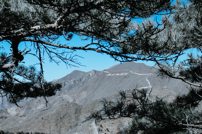 tranquility, winter, cold temperature, snow, branch, china, asia, mountain peak, mountain, beijing, snowcapped mountain, scenery, mountain range, sky, nature