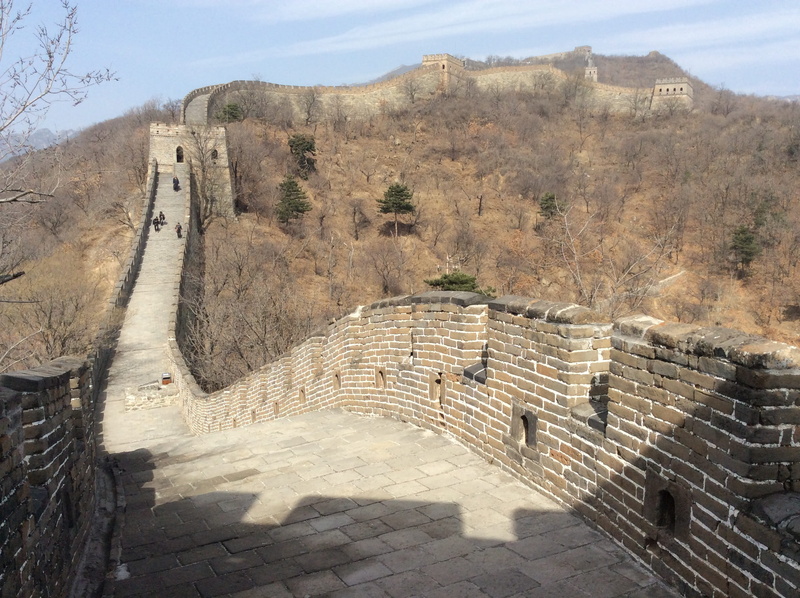historic, the past, beijing, tree, plant, day, built structure, outdoors, no people, sky, tourism, nature, ancient, great, wall, brick, mountain, sunlight
