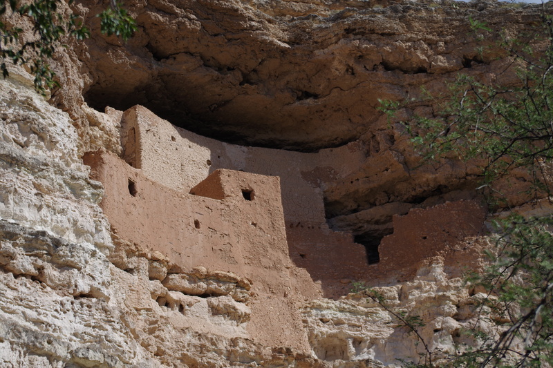 old, dwelling, ancient civilization, rock - object, montezuma castle, day, archaeology, no people, building exterior, outdoors, cliff, history, low angle view