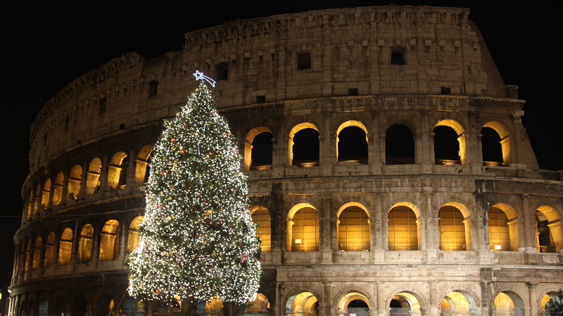 structure, italy, celebration, tree, european, wall, architecture, 1080P, holiday, europe, historical, built structure, construction, house, sky, religion