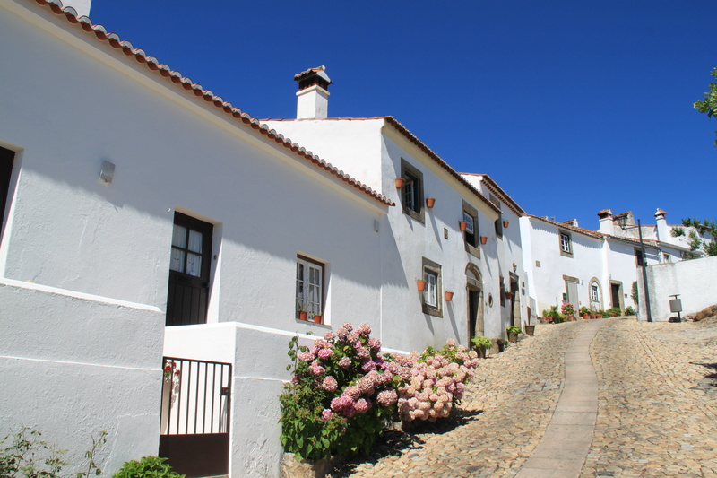 building exterior, clear sky, no people, village, 4K, portugal, residential district, vacation, building, sunlight, outdoors, built structure, summer