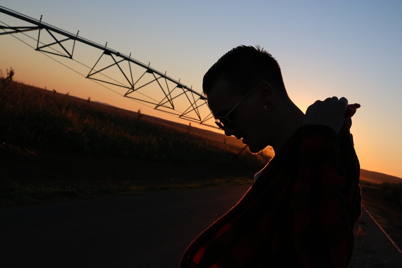 side view, hoodie, men, portrait, land, alternative, outdoors, sky, thoughtful, calm, sunglasses, silhouette, sunset, farm, field, explore, nature, looking