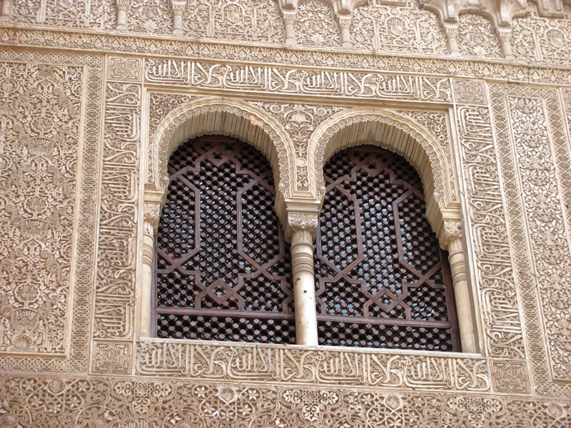 Alhambra, arch, the past, 2K, building exterior, built structure, ornate, Granada, religion, creativity, craft, art and craft, Windows, heritage, architecture