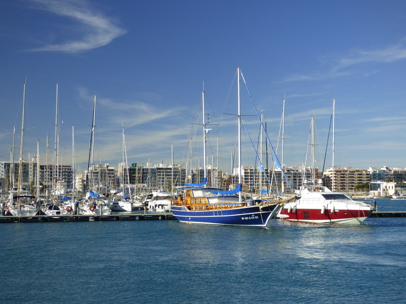 nature, cloud - sky, port, 4K, sea, anchored, waterfront, marina, no people, sailboat, mode of transportation, sky, transportation, castellon, moored