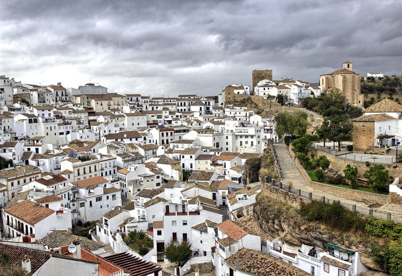 roof, city, 4K, cadiz, setenil, community, house, architecture, sky, townscape, apartment, cityscape, town, landscape, crowded, built structure, crowd