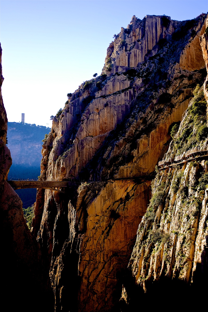 rey, valley, path, malaga, tranquil scene, low angle view, caminito, cliff, non-urban scene, tranquility, outdoors, solid, bridge, vertical, spain, 4K