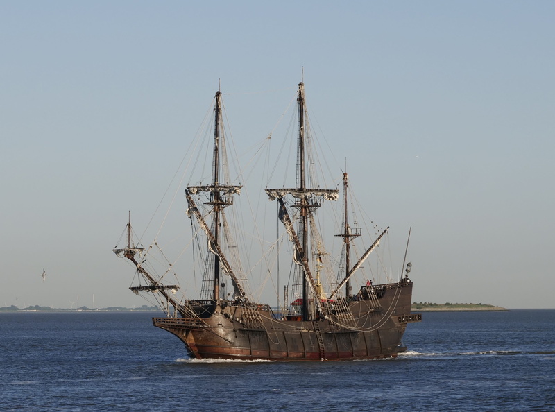 mode of transportation, travel, horizon over water, 2K, galeon andalucia, body, sailboat, harbour days, pole, water, sailing, sailing vessel, tall ship
