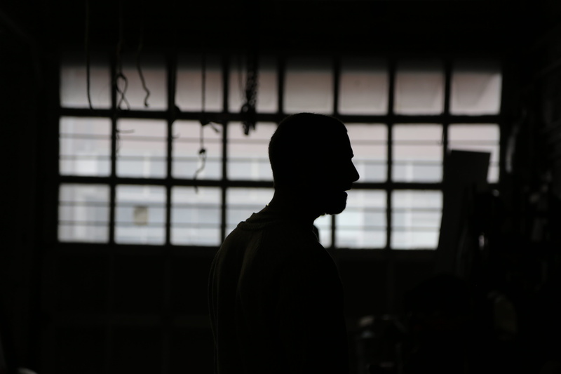 men, adult, montreal, against the light, canada, side view, indoors, window, waist up, film, set, lifestyles, movie, shadow, dark, portrait, domestic room