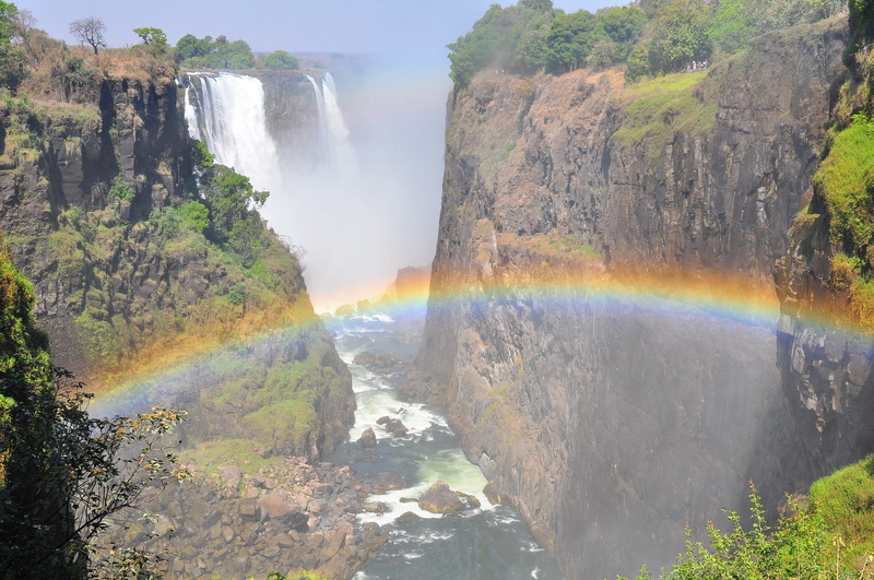 power in nature, tourism, vacation, africa, travel destinations, blurred motion, recreation, victoria falls, adventure, high, sight, waterfall, beauty in nature