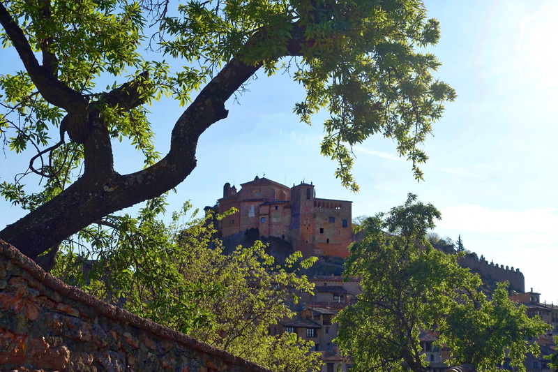 outdoors, building, alquezar, historic, old, nature, buildings, no people, plant, castle, ruined, growth, landmark, green color, landscape, tree, 5K, famous