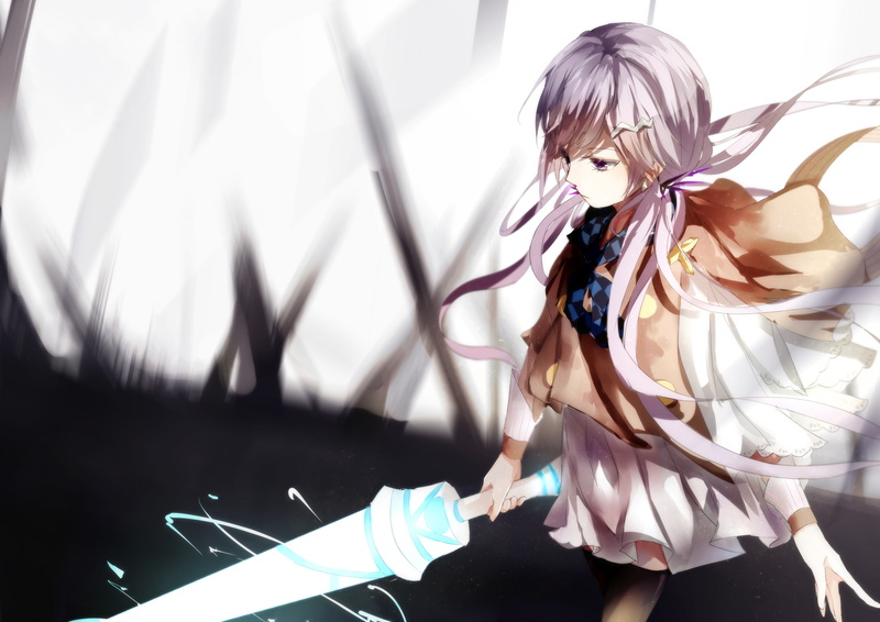 hairstyle, females, beautiful woman, weapon, real people, young women, young adult, Xin Hua, 2K, adult, anime, one person, long hair, anime girls, clothing