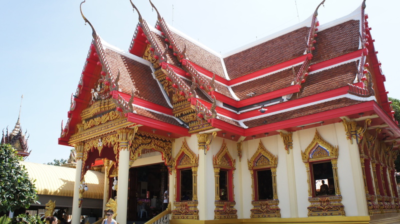 buddhist temple, monastery, place of worship, building, outdoors, thailand, nature, building exterior, belief, architecture, no people, architectural column