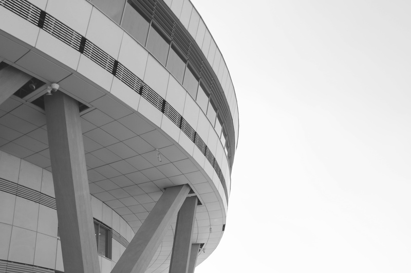 modern, grayscale, day, glass - material, architecture, nature, iran, built structure, background, copy space, sky, low angle view, building exterior, outdoors