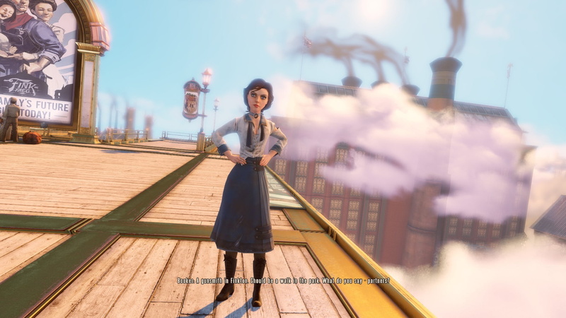 beauty, portrait, beautiful woman, day, 1080P, outdoors, lifestyles, fashion, one person, leisure activity, BioShock Infinite, looking at camera, Elizabeth (BioShock)