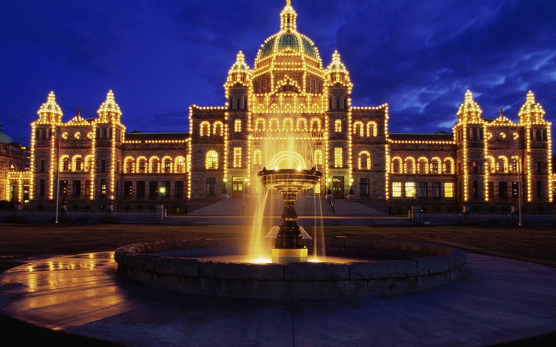 canada, victoria, night, 2K, columbia, british