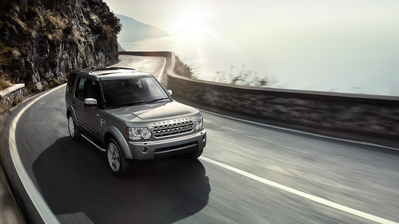 Discovery 4, SUV, movement, jeep, sea, summer, road, 8K, Land Rover, the sun