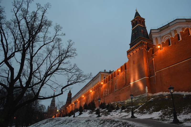 travel, culture, concrete, building exterior, famous, cold temperature, winter, sky, night, low angle view, nightume, landmark, plant, tree, moscow, travel destinations