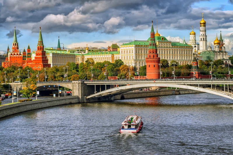 outdoors, The Kremlin, built structure, transportation, travel destinations, sky, Moscow, bridge, arch bridge, white, tourism, building exterior, bridge - man made structure