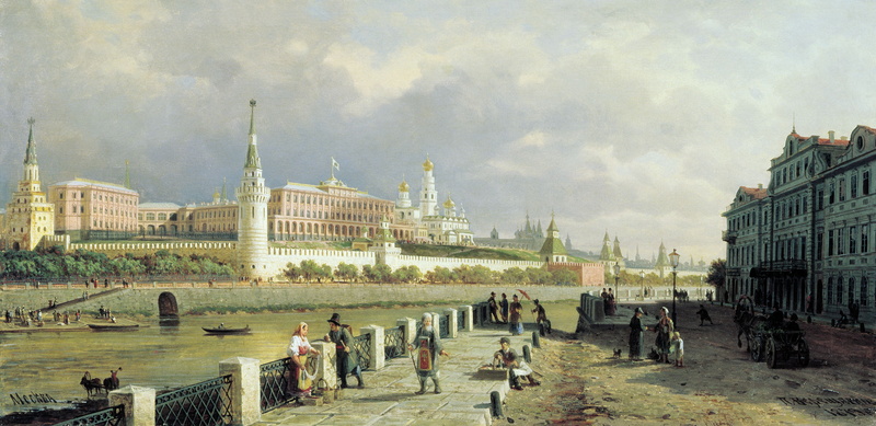 Vereshchagin, tower, creek, history, picture, near, monument, painting, moscow, group of people, famous Place, cultures, cloud - sky, the past, nature