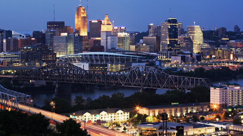 the evening, Cincinnati, 1080P, Kentucky