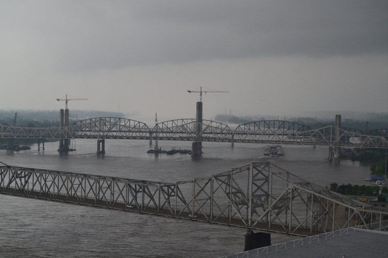 building exterior, travel destinations, louisville, day, 4K, engineering, long, dusk, united states, bay, river, outdoors, transportation, nature, ohio river
