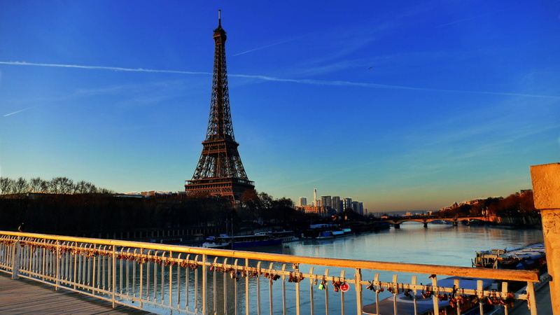 paris, europe, 2K, architecture, sky, eiffel, history, river, iron - metal, water, tourism, no people, bridge, tall - high, built structure, travel, building exterior