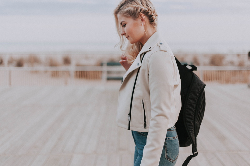 land, beautiful woman, one person, fun, beach, nice, fashion, traveling, wear, portrait, person, shore, outdoors, denim, girl, standing, adorable, side view