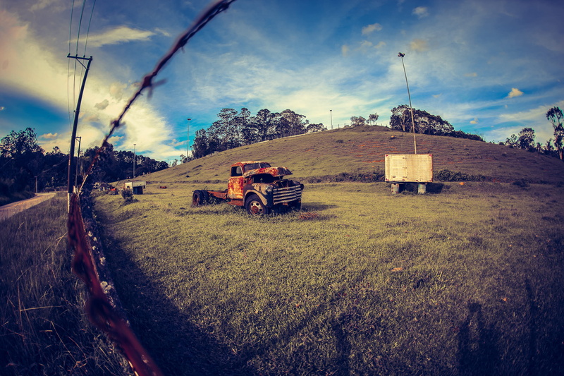 field, no people, agriculture, agricultural equipment, grass, sky, tree, forest, 2K, transportation, marsilac, nature, saopaulo, farm, serjosoza, rural scene