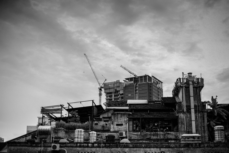 industry, saigon, ho chi minh city, day, condominium, green, Vietnam, low angle view, travel, construction industry, machinery, cloud - sky, development