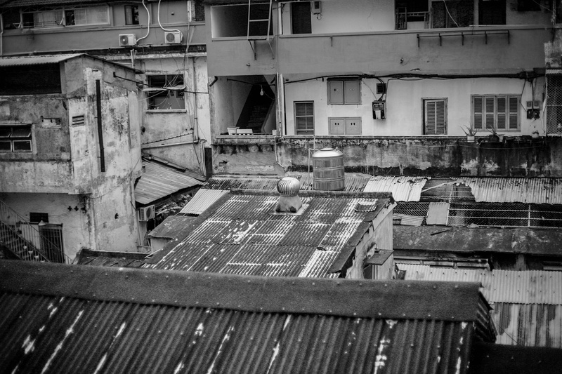 dark, photo, works, 4K, black and white, old, damaged, the beauty, abandoned, ruined, grayscale, saigon, industry, city, sky, deterioration, ho chi minh city