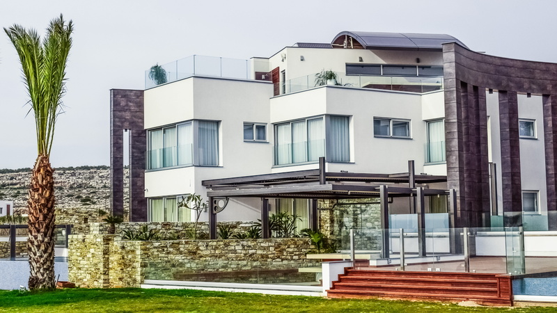 building, design, exterior, modern, plant, nature, window, property, apartment, home, day, city, luxury, housing development, grass, swimming pool, estate