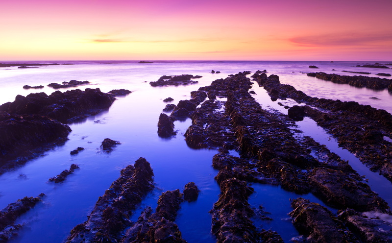 formations, sky, Fitzgerald, scenics - nature, rock, low tide, tranquil scene, low, Tide, Nature, rock - object, cloud - sky, water, sea, sunset