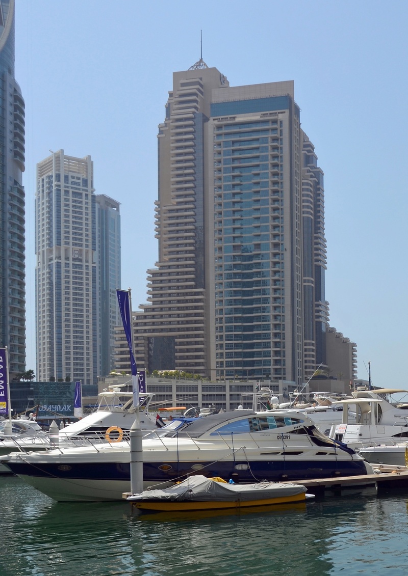 financial district, built structure, holiday, sky, clear sky, no people, architecture, 2K, yacht, tall - high, nature, skyscraper, sun, building, u a e