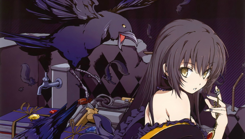 black, girls, 2K, aka, birds, scans, anime, hair, ringo, original, characters
