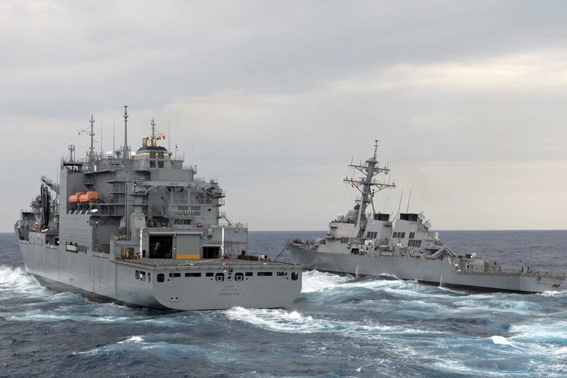 Ship, Richard E Byrd, USNS Richard E. Byrd (T-AKE-4), Warships, Navel Ship, 1080P, Arleigh Burke, Destroyer, Guided Missile Destroyer, Navy, USS Fitzgerald