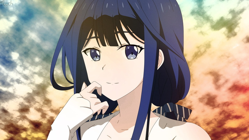 Blue Hair, Anime, Aki Adagaki, Blue Eyes, Masamune-kuns Revenge, 1080P, Masamune-kuns no Revenge