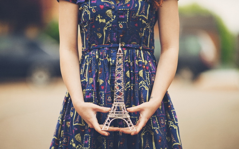 Girl, 1080P, Tower, Eiffel, Model, Hands