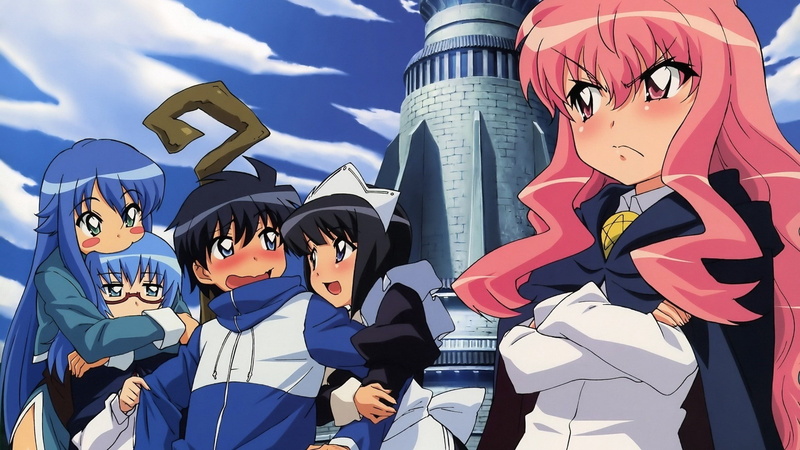 Zero no tsukaima, large group of objects, sky, Anime, Boy, people, day, creativity, Discontent, Tower, headwear, representation, males, outdoors, crowd