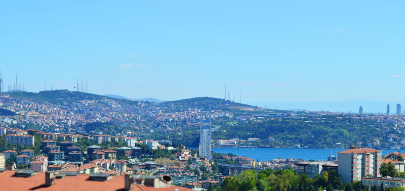 sky, bosphorus, harbor, built structure, no people, 4K, throat, water, city, travel, building, outdoors, travel destinations, office building exterior