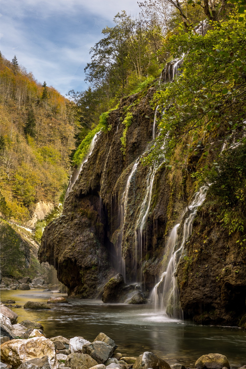 plant, falling water, beauty in nature, outdoors, land, kuzualan falls, waterfall, rock, 4K, water, long exposure, blurred motion, rock - object, tree