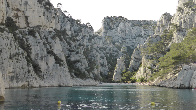 landscape, cassis, sea, color, rock, sky, water, rocky mountains, throat, mountain, light, solid, rock formation, no people, 4K, tranquility, calanques