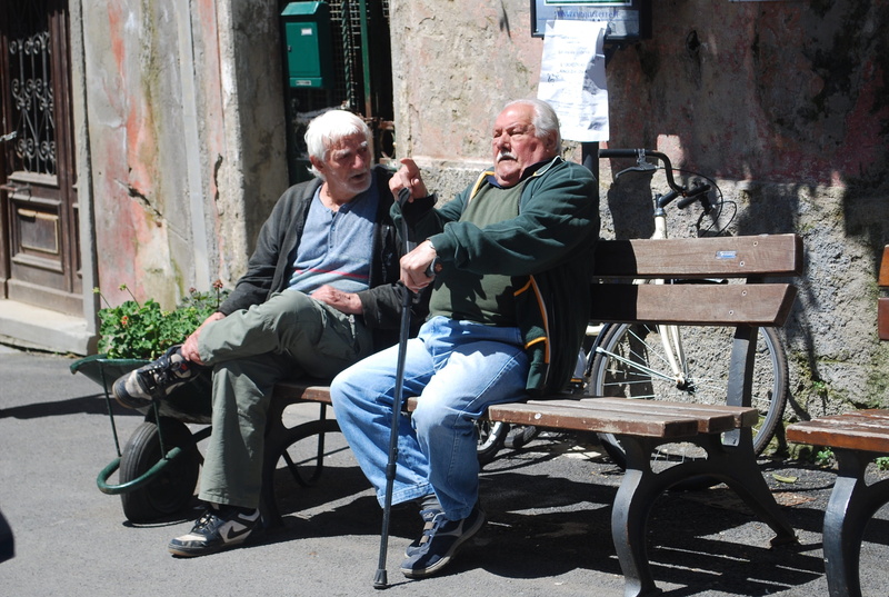 couple - relationship, sitting, senior men, positive emotion, males, togetherness, 2K, argue, italian, bonding, senior women, seat, italian men, italy