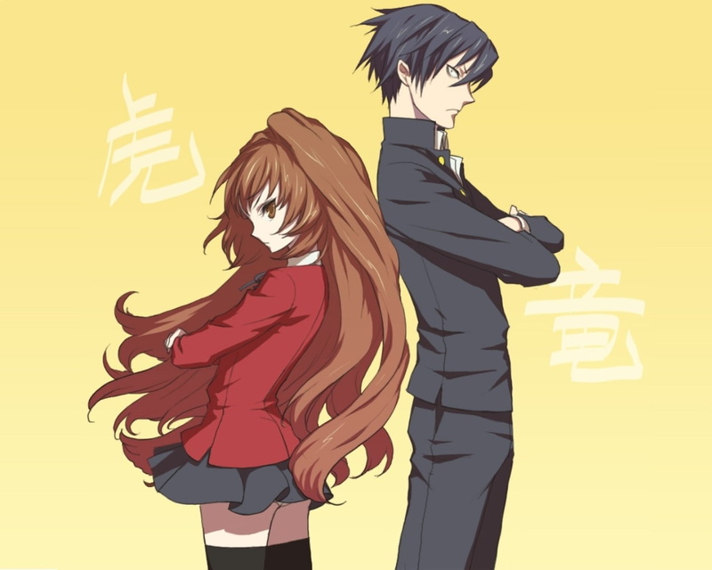 yellow, standing, nature, people, young adult, women, young men, Aisaka taiga, females, lifestyles, Resentment, Girl, two people, adult, hairstyle, young women