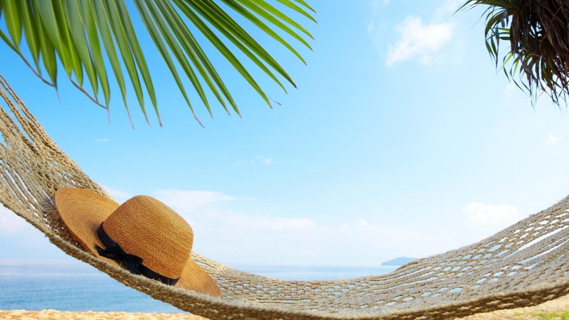 beach, nature and landscapes, relax, tree, perfect, 1080P, hammock, day