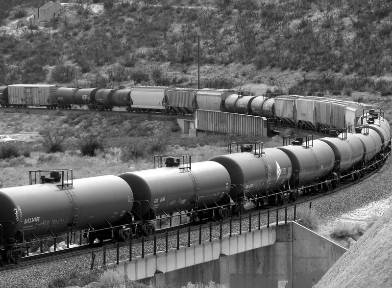 freight train, mormon rocks interpretive trail 6w04, mormon rocks, shunting yard, outdoors, united states, fuel and power generation, business, day, mode of transportation