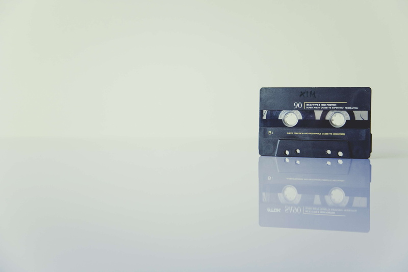 cassette tape, no people, retro, cassette, studio shot, vintage, wall - building feature, indoors, camera - photographic equipment, antique, music, close-up